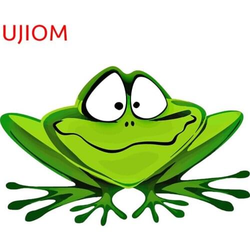 UJIOM Funny Face Frog Wall Stickers Home Office Decor Wallpaper Room Decals Switch Panel Mural Art Home Decoration PVC Sticker