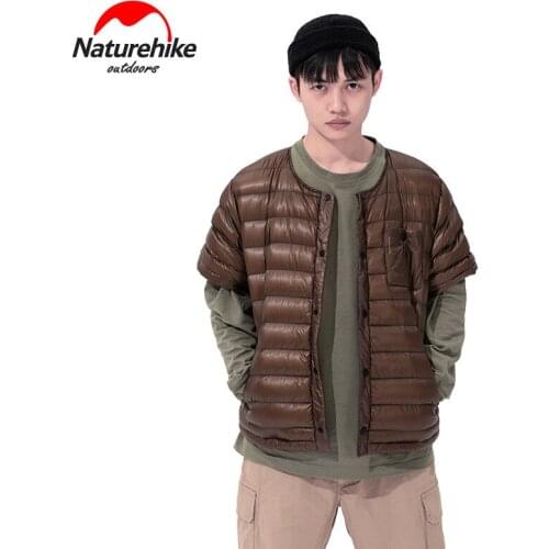 Naturehike light down short sleeve white goose down outdoor leisure fashion down vest