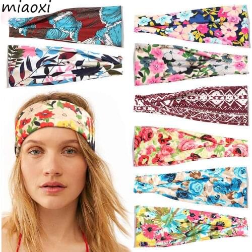 Top Fashion New Floral Women Headband Colorful Girl Sport Yuga Hairband Cute Comfortable Ventilation Girl Hair Accessories