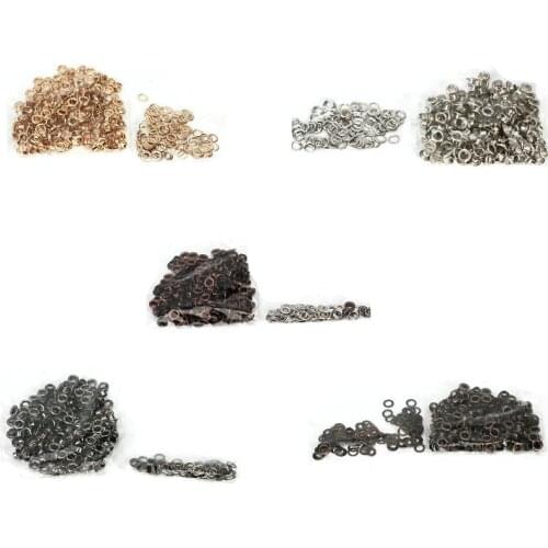 Factory Direct 5mm Rose gold copper metal eyelet buttons Shoes clothes accessory handbag findings Plating, painting