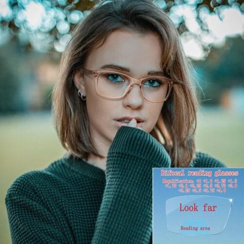 Transition sunglasses Photochromic Bifocal Reading Glasses Womens Cat Red Leopard Multifocal Presbyopia Sun Glasses Men NX