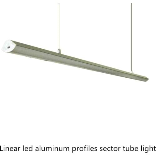 2pcs Sector led Aluminium Profile 5050/2835 LED luces Strip for Home/Kitchen/closet/Jewelry Showcase 1800LM LED bar light