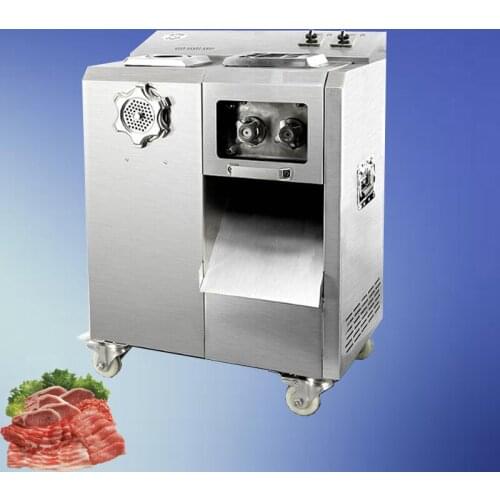 Vertical Meat Cutter Fast Meat Slicer Electric Commercial Slicer Shred Dicing Machine Stainless Steel Cut Pieces Machine 2200W