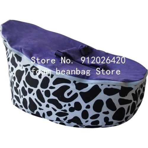 Cow design High Quality Baby Bean Bag Chair Lounger Sleeping Bed-Nursery Portable Seat Baby Bean Bag Cover