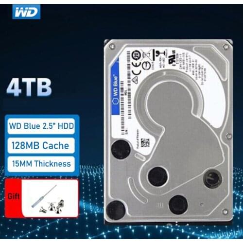 WD Blue 4TB 2.5 inches HDD Laptop Notebook Internal SATA 6Gb/s Hard Drive 15mm Height Model WD40NPZZ
