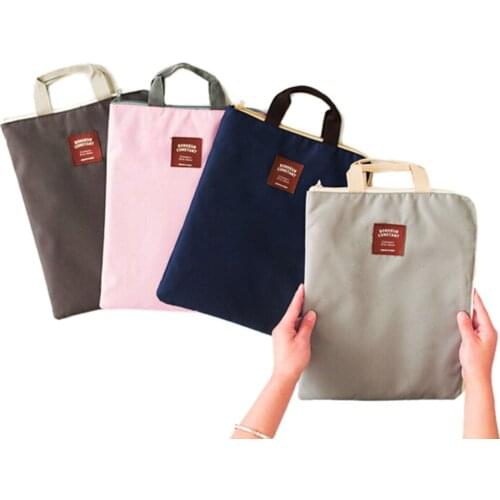 1PC 2017 New A4 Oxford Canvas Cloth File Folder Bag Office Supplies Organizer Bag Document Organizer