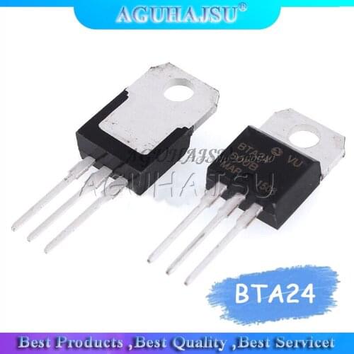 10PCS BTA24-600B BTA24-600 TO220 TO-220 BTA24 24-600B New original