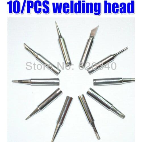 10 pcs/set 900M-T high quality Solder Tip Soldering Bits welding head Iron Tip for 936 soldering rework station