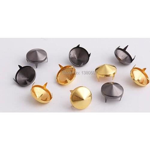 30pcs black and gold color metal Stud Garment Rivets DIY Sewing Rivet for clothes and bag