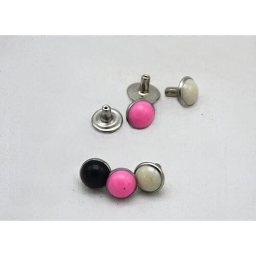 8mm Pink / Blue Turquoise Rivets Studs Decorations Findings