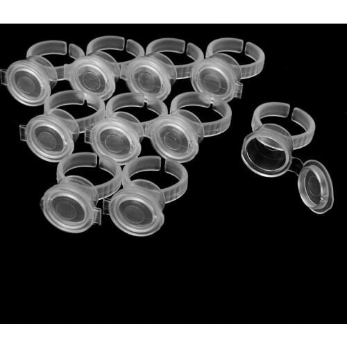 Tattoo Accessories Pigments Ink Ring Cups Microblading Eyelash Extend Ring Cup Cap Tattoo Equipment Pigment Holder Container