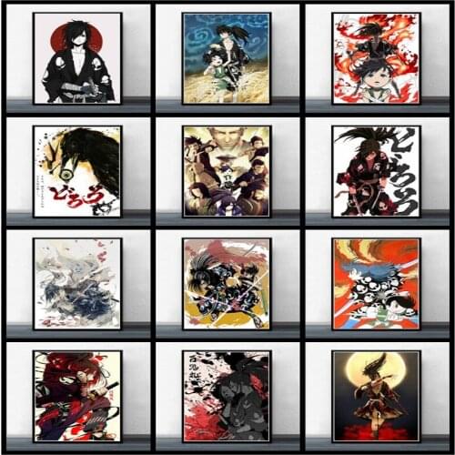 5D DIY Diamond Painting Japanese anime Dororo Diamond Embroidery Seaside Portrait Full Square Diamonds Home Decoration