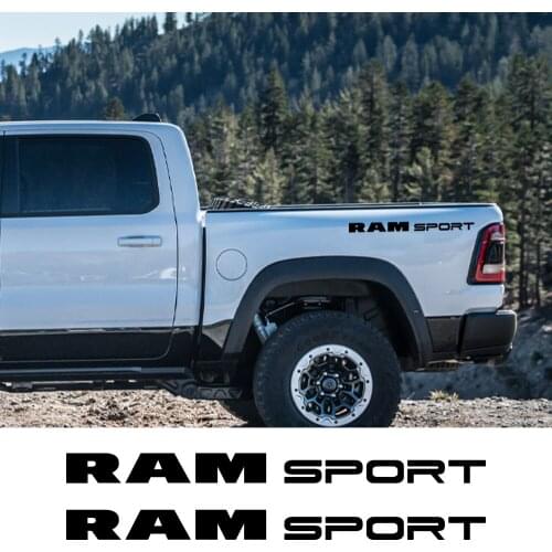 Pickup Rear Bed Side Stickers For Dodge RAM 1500 2500 Rebel Truck Graphics Brand Sport Decor Decals Vinyl Cover Auto Accessories