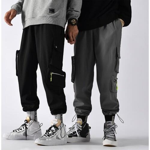 High Quality Cargo Pants Men Hip Hop Streetwear Military Tactical Joggers Casual Pants Men Harajuku Multi-Pocket Trousers Male