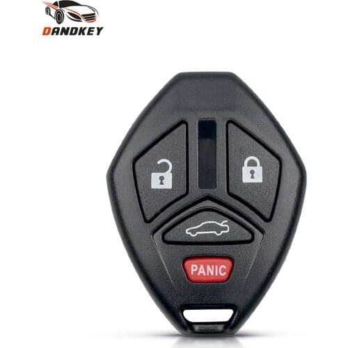 Dandkey Key Shell For Mitsubishi Lancer Outlander Endeavor Galant 3+1 4 Button Replacement Fob Remote Car Key Without Blade Case