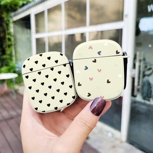 Colorful Love heart Earphone Case For AirPods Pro 2 1 Cases Luxury Matte Silicone Protective Cover for AirPod 2 3 Air Pods Shell