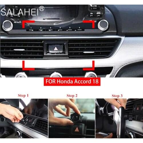 For Honda Accord 10 2018 2019 Phone Holder Car Special Mobile Phone Navigation Stand Air Vent Outlet SmartPhone Auto Accessories