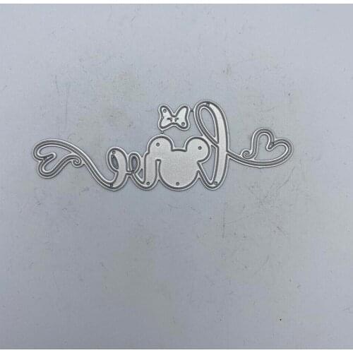 Metal Cutting Dies Scrapbooking LOVE for Album Paper DIY Gift Card Decoration Embossing Dies New