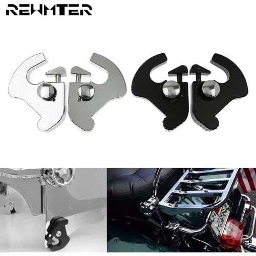 Motorcycle Detachable Rotary Sissy Bar Luggage Rack Docking Latch Clips For Harley Sportster XL 1200 Touring Softail Fat Boy FLH
