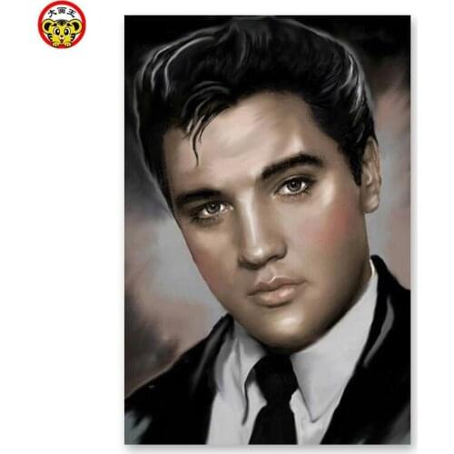 Painting by numbers art paint by number Elvis Presley Michael Jackson Rock singer actor Celebrity poster Decorative paintings Di