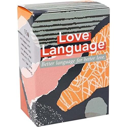 Love Language Cards Game Board Game Love Language Couple Chess Card Sexy Game Card Card Paper Box Packaging