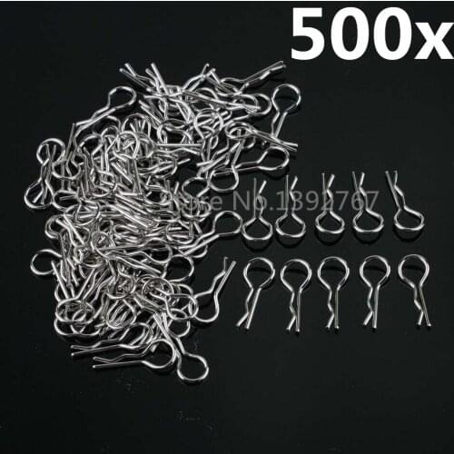 Wholesale 500pcs 02053 Body Clips HSP Spare Parts for 1/10 1/16 1/18 RC Model Car 8Pcs Redcat Himoto HPI Model