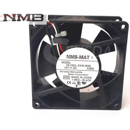 Original For NMB 3615KL-04W-B59 9038 9238 9cm 90mm DC 12V 0.60A axial cooling fans