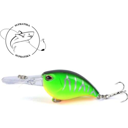 3D Eyes Diving Depth 0-2.5 Meters Plastic Fishing Bait 6CM/ 5.1G Artificial Crank Anti-Corrosion Bionic Fishing Lure Hard Bait