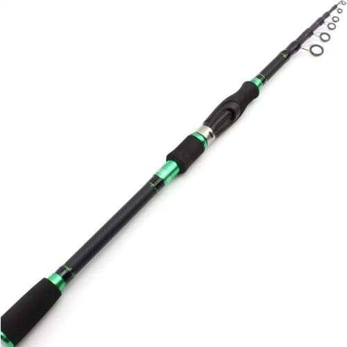 1.8m2.1m2.4m2.7m lure pole Portable Telescopic Fishing Rod carbon rod M power Spinning Rod Pole Lure pesca Travel Outdoor sports