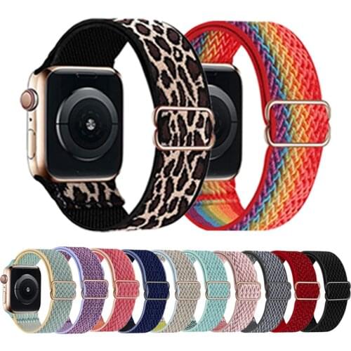 Nylon Watch Strap for Apple Watch Band 44mm 40mm for iWatch Band Series 6 Se 5 4 3 2 1 Sport Bracelet for Apple Watch 38mm 42mm