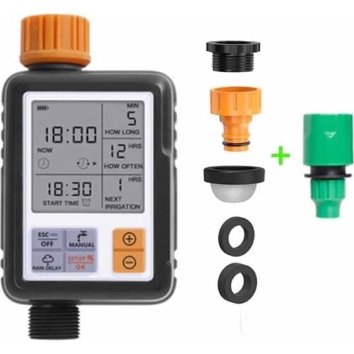 Garden LCD Display Water Timer Ball Valve Automatic Electronic Watering Timer Home Garden Irrigation Timer Controller System