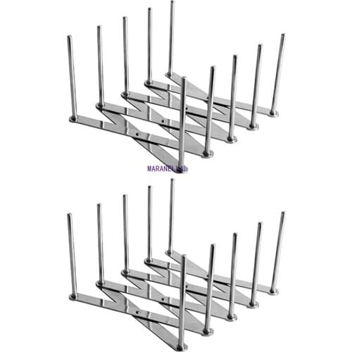 1PCS Extendable Pot Lid Holders Multipurpose Steamer Rack Pans Glasses Holder Flexible Plate Organizer Kitchen Bakeware Cuttin