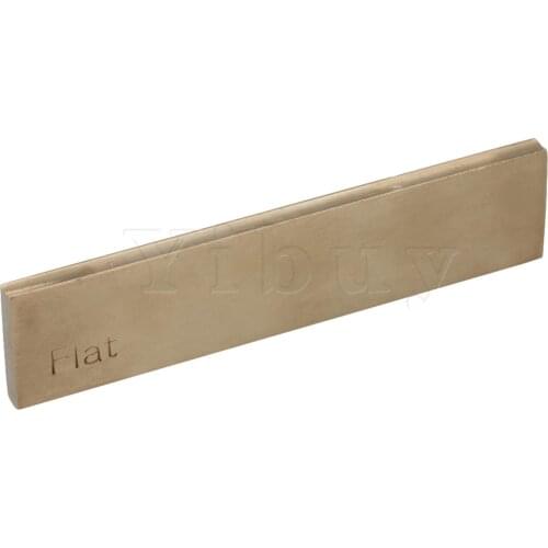 Yibuy Gold Handheld Brass Guitar Fret Press Insert for Guitar Maker 6.3x1.35CM