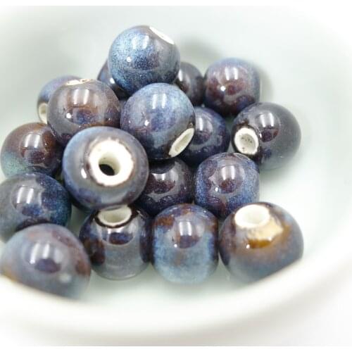 10# 40pcs Quality Ceramic Beads Jingdezhen Ceramics Porcelain Bead For Jewelry Making 10mm Beads #A304A