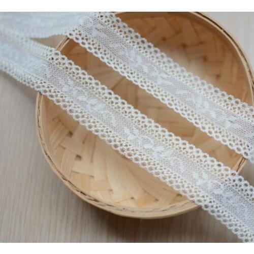 5 Meters/lot Beige Elastic Stretch Lace Trim Ribbon For Sewing Crafts Decoration Underwear Lingerie Handmade Accessories DIY