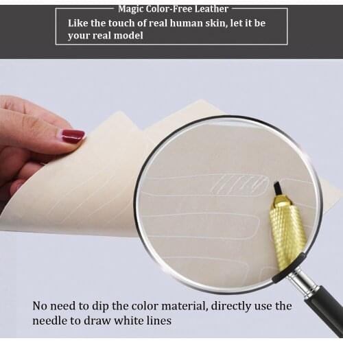5pcs Permanent Makeup Eyebrow Lips 20 x 15cm Willow Eyebrow Tattoo Practice Skin Sheet for Needle Machine Supply Kit