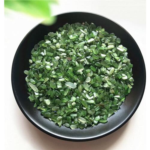 50g 2-4mm Natural Green Jasper Jade Stone Polished Reiki Chakra Healing Crystals Natural Stones and Minerals