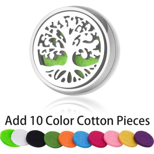 Stainless Steel Aromatherapy Locket Magnetic Essential Oil Diffuser Face Clip Mini Perfume Aroma Buckle Fresh breath Gift