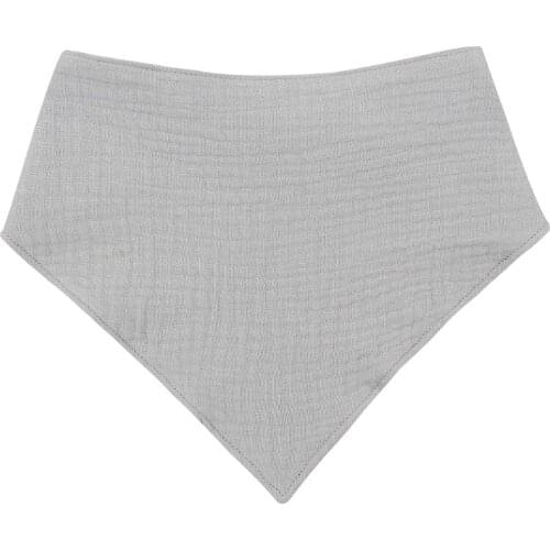 Baby Infant Cotton Bibs Newborn Solid Color Triangle Scarf Feeding Saliva Towel Bandana Burp Cloth Boys Girls Shower Gifts