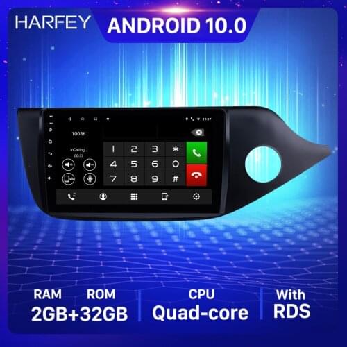 Harfey Android10.0 Car Radio GPS 9inch car Multimedia Player For 2012 2013 2014 Kia Ceed RHD SWC 2Din