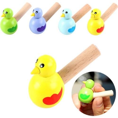Baby Kids Wooden Toy Mini Whistle Bird Developmental Toy Musical Toys Colorful Lovely Instrument Toys Musical Gift