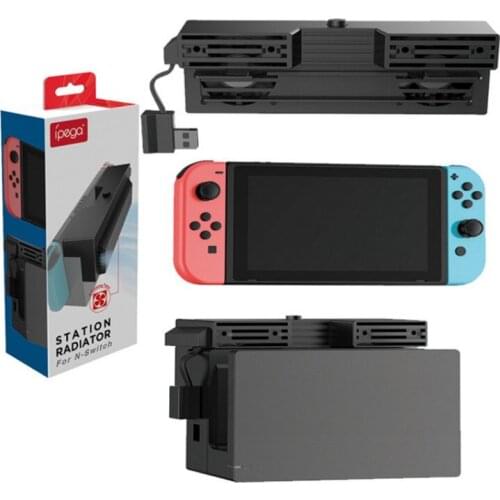 IPEGA PG-9155 Dustproof Radiator Switch Double Fan Support Dual Mode Heat Dissipation with Dustproof Back Cover for Nintendo