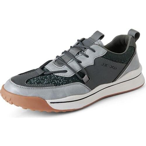Mens Shoes Sneakers Classic Fashion Comfortable Hard-Wearing Non Slip Light Casual Leather Lace Up kateboarding Shoes