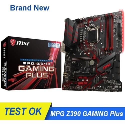 NEW For MSI MPG Z390 GAMING Plus Mining Motherboard LGA1151 (Intel 8th and 9th Gen) ATX 64GB Gen 2 DDR4