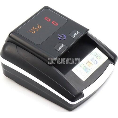 Mini Portable Fake Banknote Detector Total Amount Display Euro USD Conterfeit UV Currency Money Cash Detector With 500mA Battery