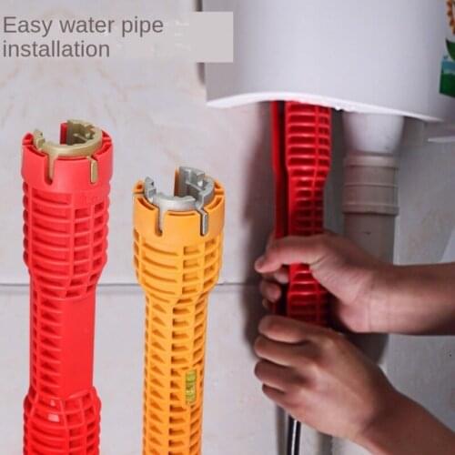 Multifunction Faucet Wrench Sink Installer Tools Water Pipe Spanner Tackle Tool for Toilet Bathroom Kitchen Installation Tools