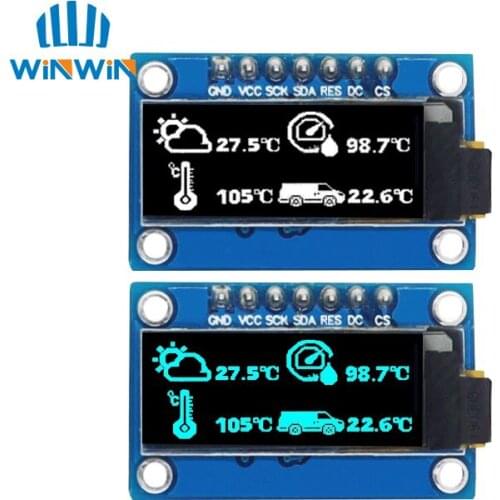 0.91 "OLED display 128X32 LCD display Serial port display SPI interface SSD1306 12832 OLED