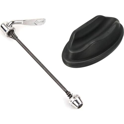 Bike Front Wheel Riser Block and Quick Release Rear Wheel Skewer for Indoor Bike Trainerndoor Bicycle Training Trainers