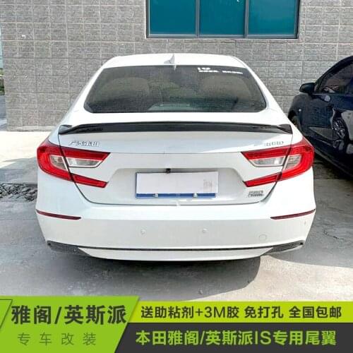 Suitable For Honda Accord Spoiler True Gloss Carbon Fiber Rear Sports Parts Body Kit Trunk Special Modification 2018-2021