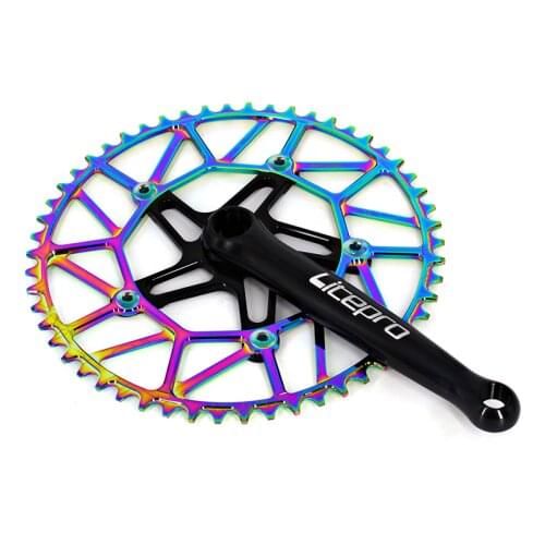 Alloy CNC 130BCD 46/48/50/52/54/56 / 58T Color BMX Chainring 9/10/11 Speed Chainrin Litepro Folding Bike Chain Wheel Ultralight